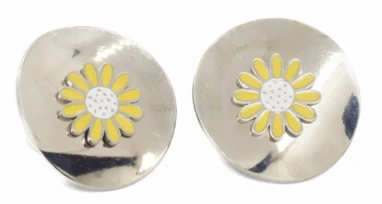 Aros de acero quirurgico margarita 28mm